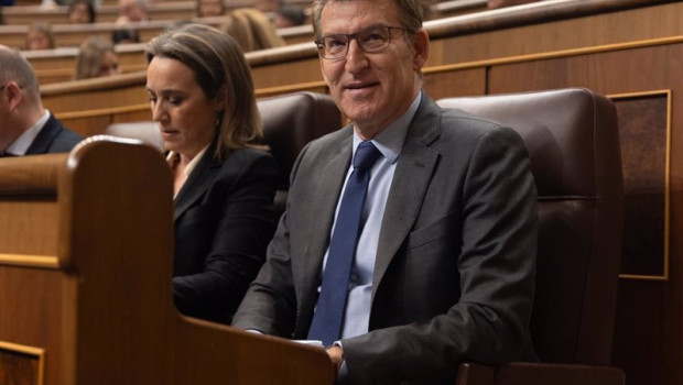 ep la secretaria general del pp cuca gamarra y el lider del pp alberto nunez feijoo