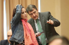 ep los portavoces del psoe y pnv en el congreso de los diputados adriana lastra y aitor esteban