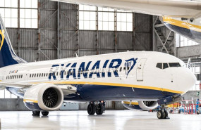 ep un avion de ryanair en una imagen de archivo