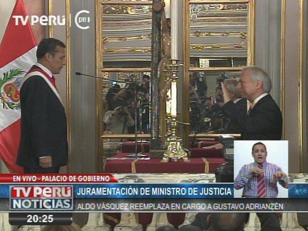 aldo vasquez nuevo ministro de justicia peru