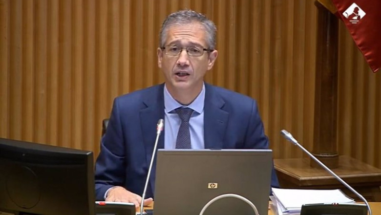 El gobernador del Banco de España, Pablo Hernández de Cos. | EUROPA PRESS - Archivo ep archivo el gobernador del banco de espana pablo hernandez de cos comparece ante la comision de