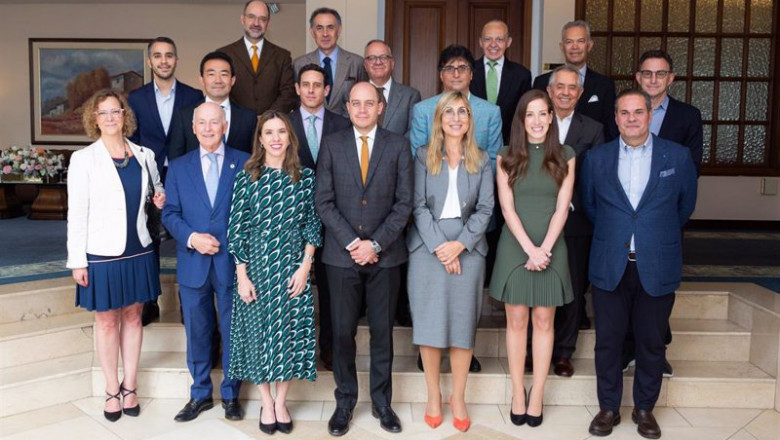 Archivo - Reunión del Consejo Empresarial Alianza por Iberoamérica (CEAPI) con el Ministro de Producción, Comercio Exterior, Inversiones y Pesca de Ecuador, Julio José Prado. | EDUARDO NARANJO P - Archivo ep archivo reunion del consejo empresarial alianza por iberoamerica ceapi con el ministro de