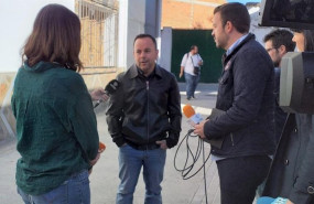 ep el padre del nino sergio habla con los medios de comunicacion en alcolea almeria poco despues de