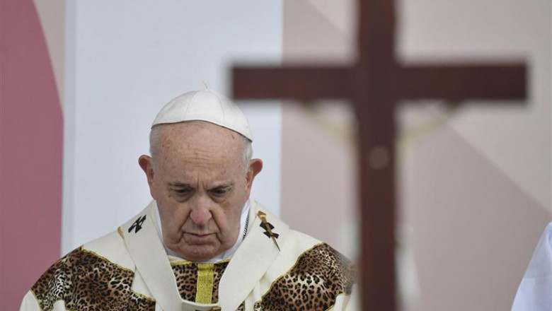 El Papa Francisco, en el estadio Zimpeto en Maputo (Mozambique), celebrando una misa el día 6 de septiembre | CPP / Contacto ep el papa francisco en el estadio zimpeto en maputo mozambique celebrando una misa el dia 6 de
