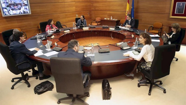 El presidente del Gobierno, Pedro Sánchez, preside el Consejo de Ministros el pasado viernes. | Moncloa ep el presidente del gobierno pedro sanchez preside el consejo de ministros el pasado viernes