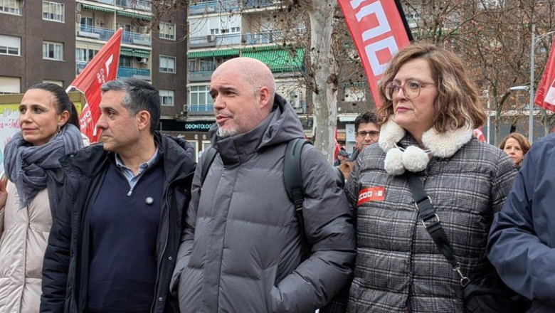 ep el secretario general de ccoo unai sordo en la manifestacion en toledo de las respuestas a la