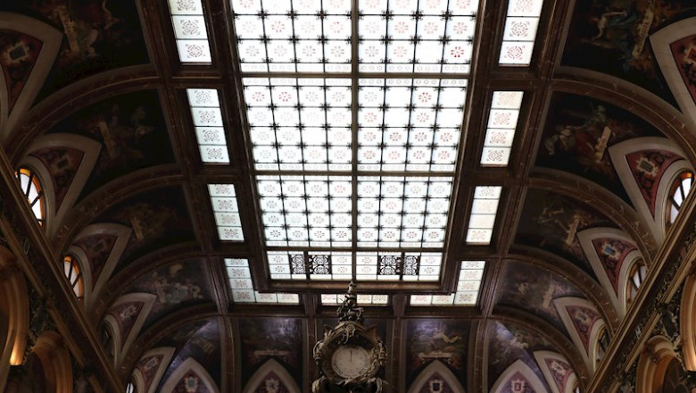 Interior del edificio de la Bolsa de Madrid en la jornada del día 28 de febrero. | Marta Fernández Jara - Europa Press ep interior del edificio de la bolsa de madrid en la jornada del dia 28 de febrero 20200305123608