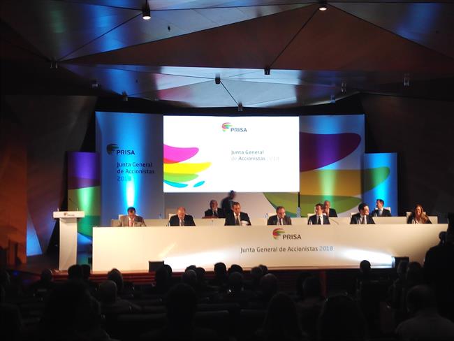 Junta General De Accionistas PRISA 2018 | EUROPA PRESS ep junta generalaccionistas prisa 2018