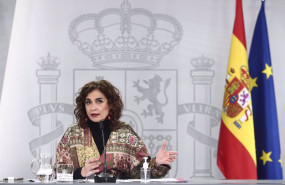ep la ministra portavoz y de hacienda maria jesus montero en la rueda de prensa del consejo de