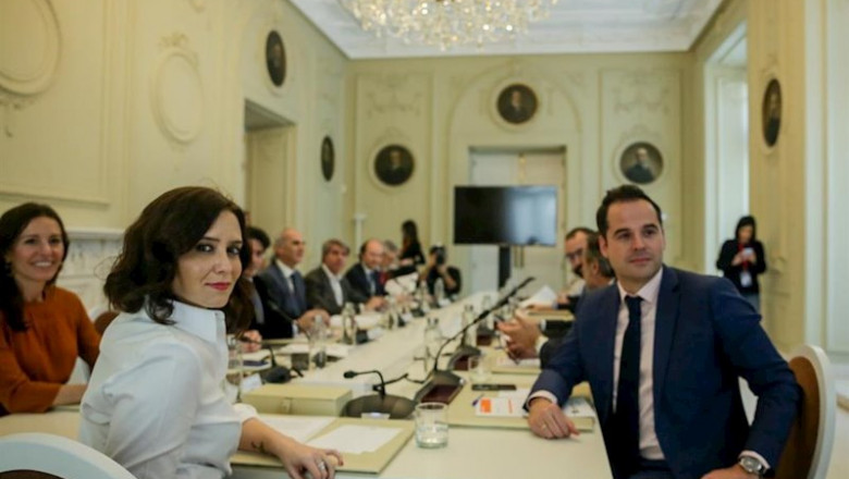 La presidenta de la Comunidad de Madrid, Isabel Díaz Ayuso durante el Consejo de Gobierno extraordinario para abordar la situación del coronavirus en la región, en Madrid (España), a 9 de marzo de 2020. | Ricardo Rubio - Europa Press ep la presidenta de la comunidad de madrid isabel diaz ayuso durante el consejo de gobierno
