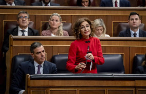 ep la vicepresidenta primera y ministra de hacienda maria jesus montero en la sesion de control al