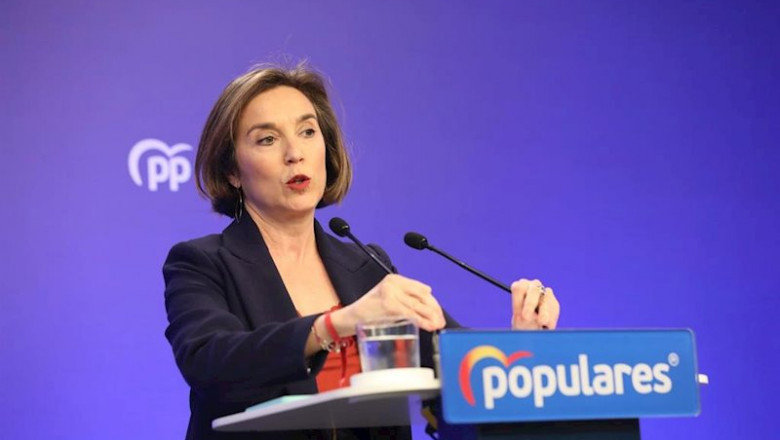 La vicesecretaria de Política Social del Partido Popular, Cuca Gamarra, en rueda de prensa tras la reunión del Comité de Dirección del PP, en Madrid (España), a 10 de febrero de 2020. | Marta Fernández Jara - Europa Press ep la vicesecretaria de politica social del partido popular cuca gamarra en rueda de prensa tras la
