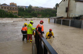 ep los bomberos realizan rescatas y desalojos en la zona cantereria de ontinyent valencia la mas