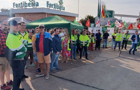 ep una de las jornadas de la huelga en fertiberia en protesta del expediente de regulacion de empleo