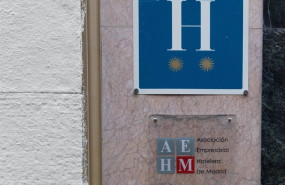 ep archivo   el cartel de un hotel a 30 de noviembre de 2023 en madrid espana