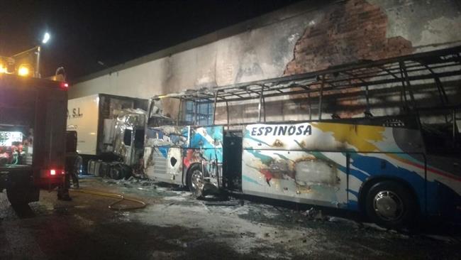 Autobús incendio | EUROPA PRESS/EMERGENCIAS CR ep autobus incendio