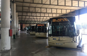 ep autobuses en la estacion de plazas de armas de sevilla