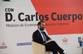 ep el ministro de economia comercio y empresa carlos cuerpo participa en un desayuno informativo en