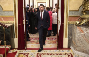 ep el portavoz de erc en el congreso gabriel rufian llega a una una sesion de control al gobierno en