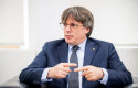 ep el presidente de junts per catalunya carles puigdemont durante una reunion con el presidente de