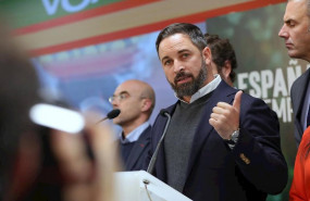 ep el presidente de vox santiago abascal en rueda de prensa en la sede del partido