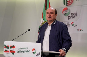 ep el presidente del ebb del pnv andoni ortuzar durante la presentacion de la celebracio del aberri