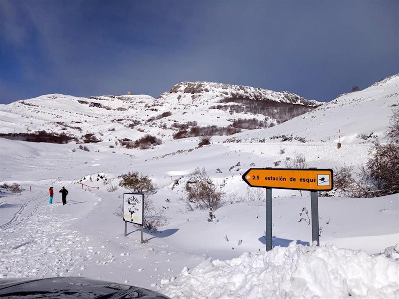 ep el puerto de lunada burgos nevado