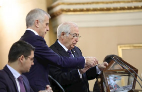 ep el senador del pp juan jose imbroda presidio la apertura de la xiv legislatura en el senado
