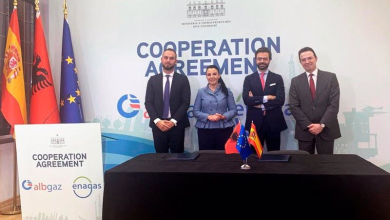 Enagás cierra acuerdo con la albanesa AlbGaz para la potencial entrada en su accionariado y estudiar proyectos conjuntos | ENAGÁS ep enagas cierra acuerdo con la albanesa albgaz para la potencial entrada en su accionariado y