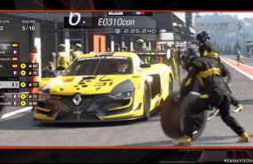 ep esteban ocon renault durante el gp marca con el videojuego gran turismo sport