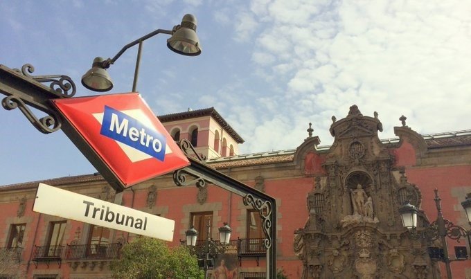 Imagen de la parada de Tribunal en la línea 10 de Metro de Madrid. | METRO DE MADRID - Archivo ep imagen de la parada de tribunal en la linea 10 de metro de madrid