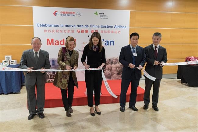 Inauguración vuelo Madrid Xian Barajas | AENA ep inauguracion vuelo madrid xian barajas