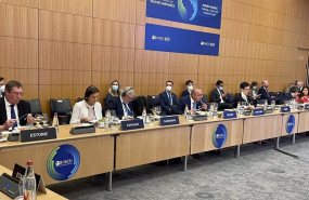 ep la ministra de industriacomercio y turismo reyes maroto en la sede de gobierno de la ocde este