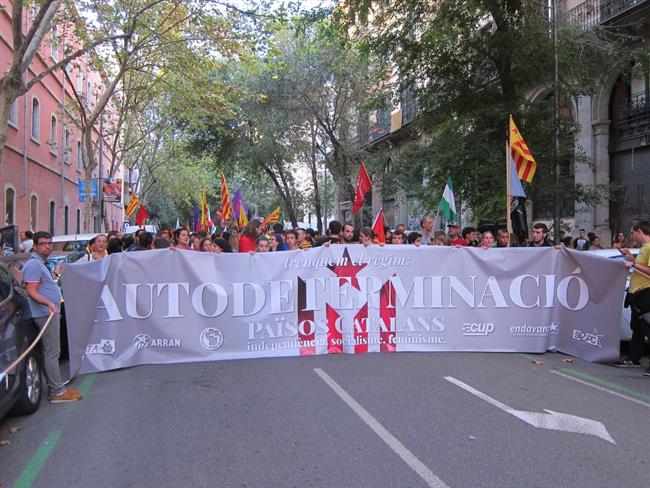 Manifestación anticapitalista celebrada durante la Diada | EUROPA PRESS ep manifestacion anticapitalista celebrada durantediada