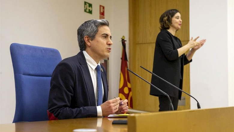 Pablo Zuloaga, en rueda de prensa en el Gobierno | GOBIERNO ep pablo zuloaga en rueda de prensa en el gobierno