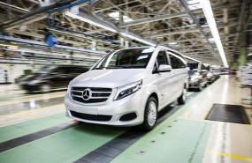 ep produccion del mercedes-benz clase v en la planta de mercedes-benz en vitoria