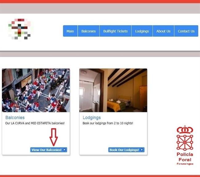 Web desde la que operaba el imputado | EP/POLICÍA FORAL ep weblaoperabaimputado