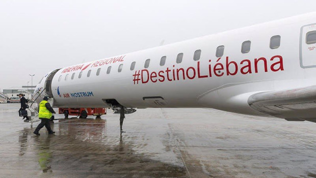ep archivo   avion de air nostrum en el aeropuerto seve ballesteros santander