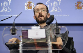 ep archivo   el portavoz de unidas podemos pablo echenique en una rueda de prensa durante una junta
