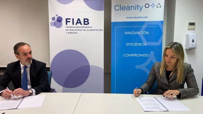 Archivo - Firma de acuerdo de FIAB y Cleanity | FIAB - Archivo ep archivo firma de acuerdo de fiab y cleanity