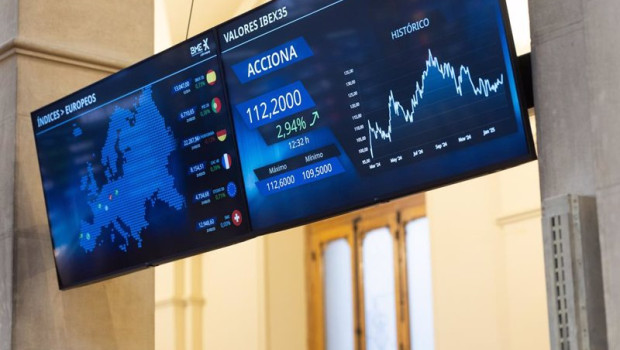 ep archivo   paneles en el interior del palacio de la bolsa a 24 de febrero de 2025 en madrid espana