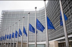 ep banderas de la ue a media asta