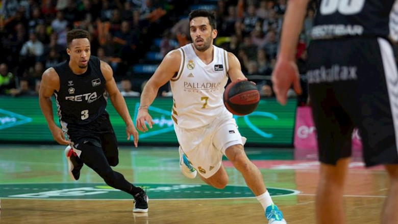 Campazzo en el Bilbao Basket - Real Madrid | ACB PHOTO / A. ARRIZABALAGA - Archivo ep campazzo en el bilbao basket - real madrid