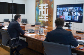 ep d-i el ministro de sanidad salvador illa y el presidente del gobierno pedro sanchez se reunen con