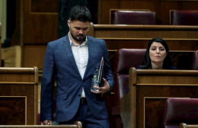 ep el portavoz de erc gabriel rufian en el pleno del congreso