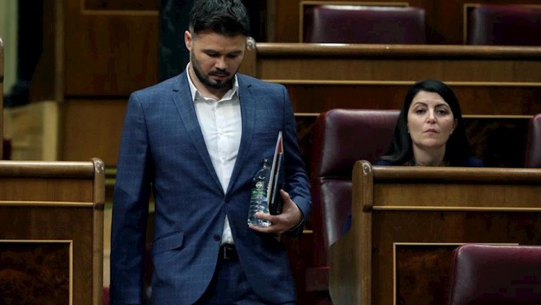 El portavoz de ERC, Gabriel Rufián, en el Pleno del Congreso | Pool ep el portavoz de erc gabriel rufian en el pleno del congreso