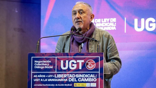 ep el secretario general de la ugt pepe alvarez interviene durante unas jornadas en la sede de ugt a