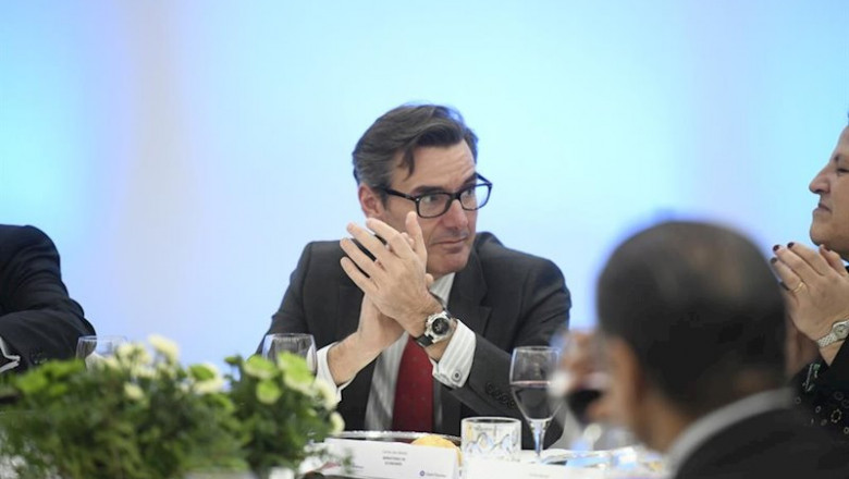 El secretario general del Tesoro y Financiación Internacional, Carlos San Basilio en el almuerzo informativo con motivo del `Spain Investors Day´. | Óscar Cañas - Europa Press ep el secretario general del tesoro y financiacion internacional carlos san basilio en el almuerzo
