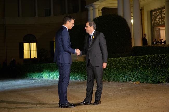 Encuentro entre Pedro Sánchez y Quim Torra | David Zorrakino - Europa Press ep encuentropedro sanchezquim torra