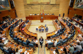 ep imagen de recurso del hemiciclo de la asamblea de madrid durante el pleno de investidura